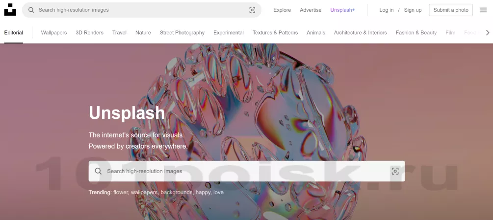 unsplash фотосток фотобанк