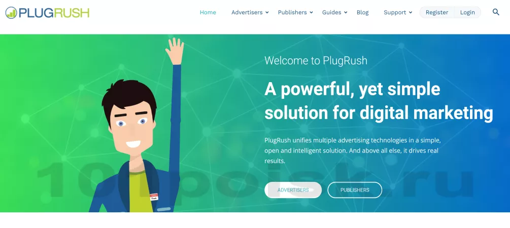 plugrush рекламная сеть