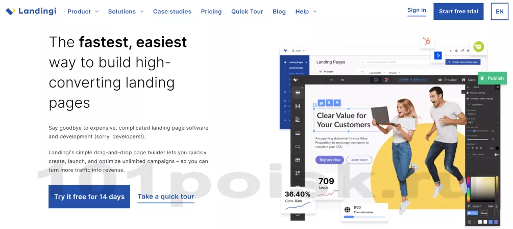 landingi конструктор landing page