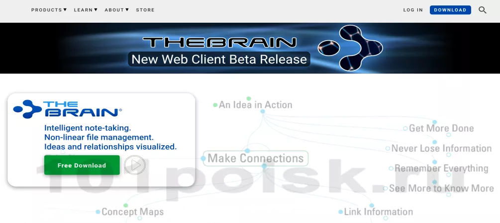 thebrain mind map интеллект(ментальная) карта - диаграмма связей