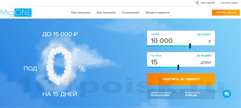 migone сервис онлайн займов