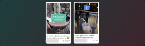 тик ток кофемашины