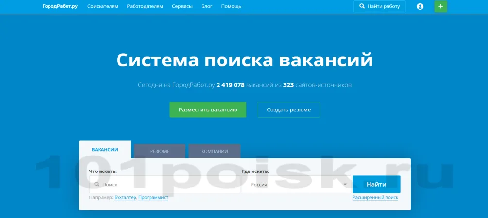 городработ.ру сайт поиска работы
